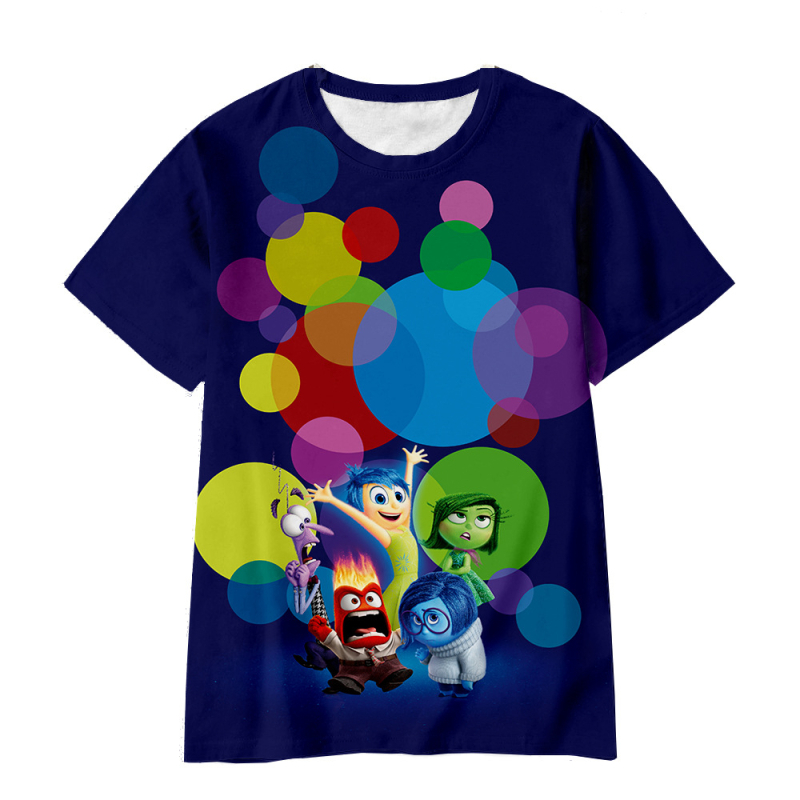 Jauniešu īso piedurkņu prāta slepenā dienesta komandas Inside Out2 sērijas pārdošanai 3D digitālā drukāšana ārpus atpūtas elpojošs