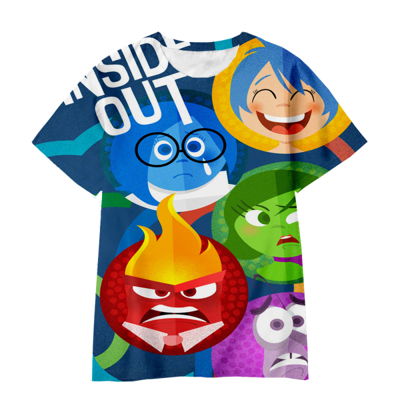 Jauniešu īso piedurkņu prāta slepenā dienesta komandas Inside Out2 sērijas pārdošanai 3D digitālā drukāšana ārpus atpūtas elpojošs