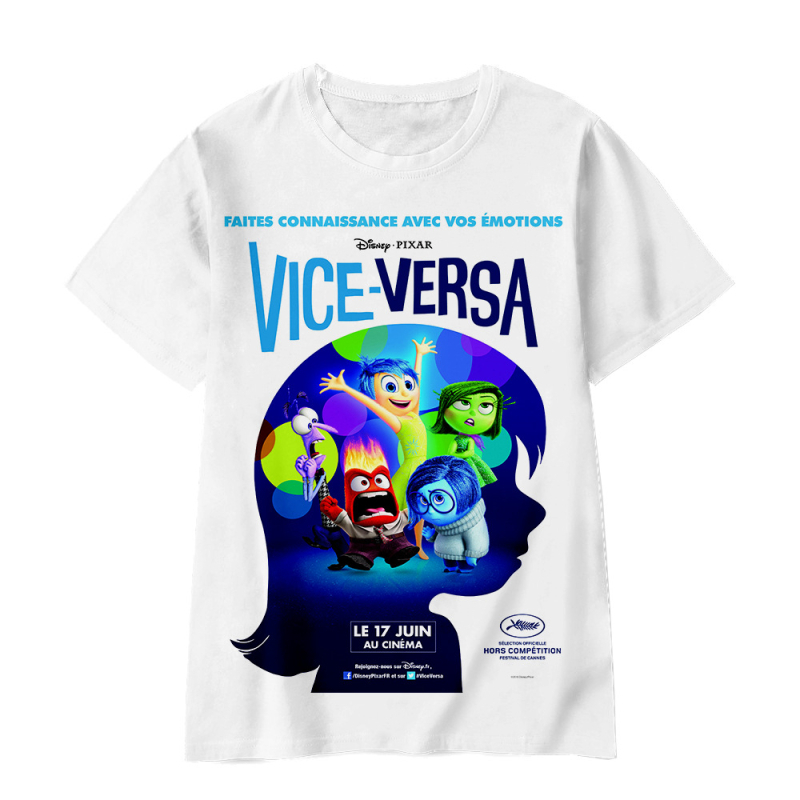 Jauniešu īso piedurkņu prāta slepenā dienesta komandas Inside Out2 sērijas pārdošanai 3D digitālā drukāšana ārpus atpūtas elpojošs