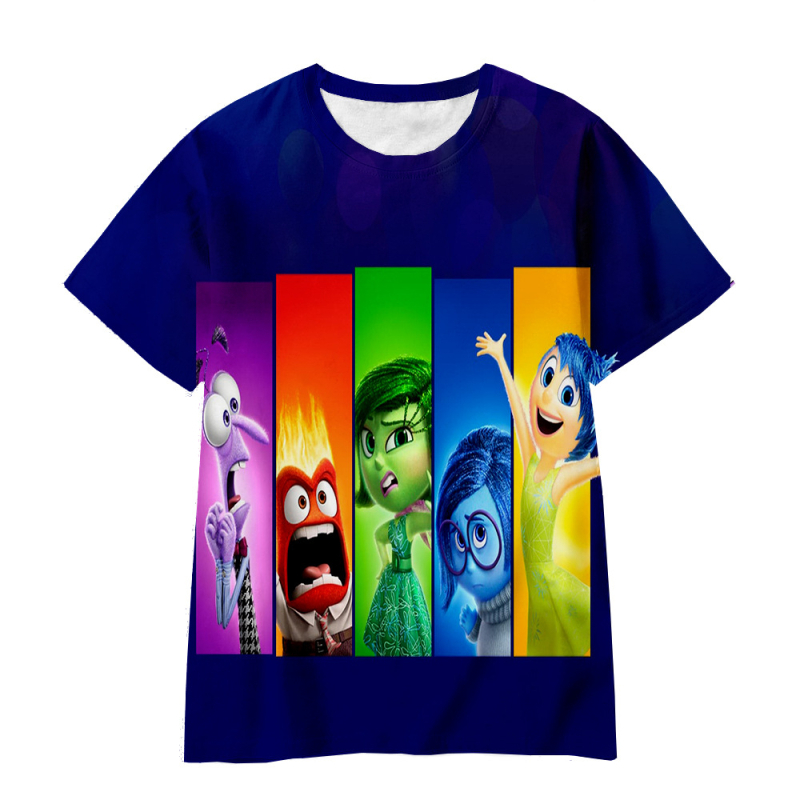 Jauniešu īso piedurkņu prāta slepenā dienesta komandas Inside Out2 sērijas pārdošanai 3D digitālā drukāšana ārpus atpūtas elpojošs