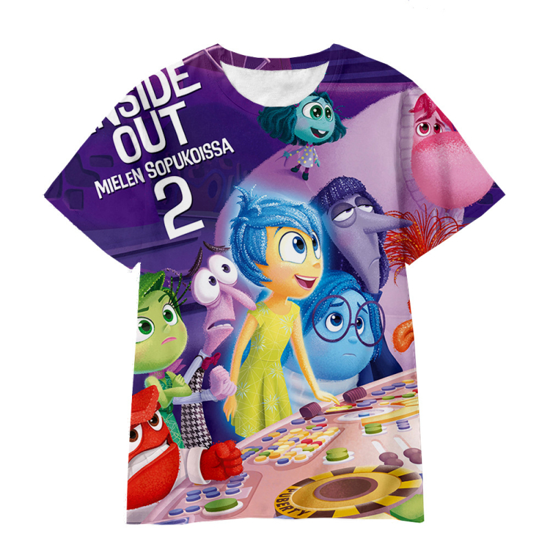 Jauniešu īso piedurkņu prāta slepenā dienesta komandas Inside Out2 sērijas pārdošanai 3D digitālā drukāšana ārpus atpūtas elpojošs