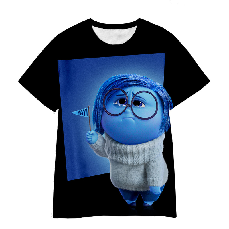 Jauniešu īso piedurkņu prāta slepenā dienesta komandas Inside Out2 sērijas pārdošanai 3D digitālā drukāšana ārpus atpūtas elpojošs