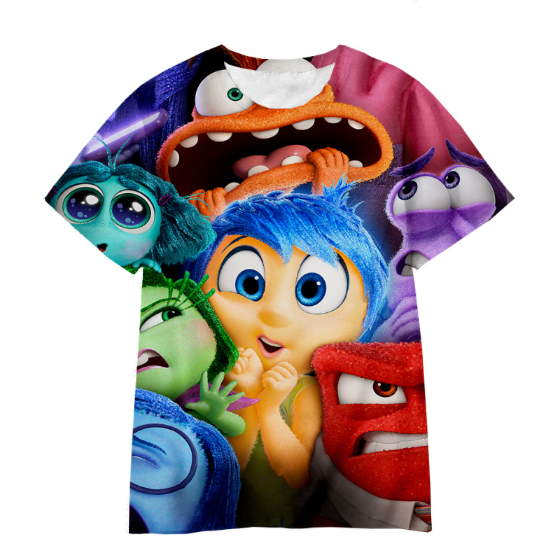 Jauniešu īso piedurkņu prāta slepenā dienesta komandas Inside Out2 sērijas pārdošanai 3D digitālā drukāšana ārpus atpūtas elpojošs