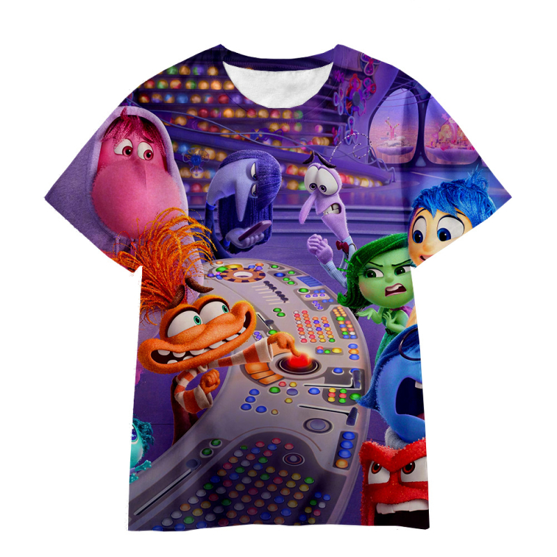 Jauniešu īso piedurkņu prāta slepenā dienesta komandas Inside Out2 sērijas pārdošanai 3D digitālā drukāšana ārpus atpūtas elpojošs