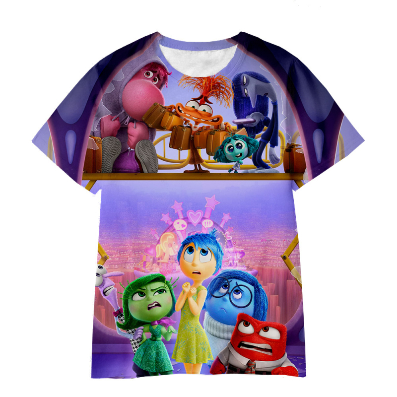 Jauniešu īso piedurkņu prāta slepenā dienesta komandas Inside Out2 sērijas pārdošanai 3D digitālā drukāšana ārpus atpūtas elpojošs