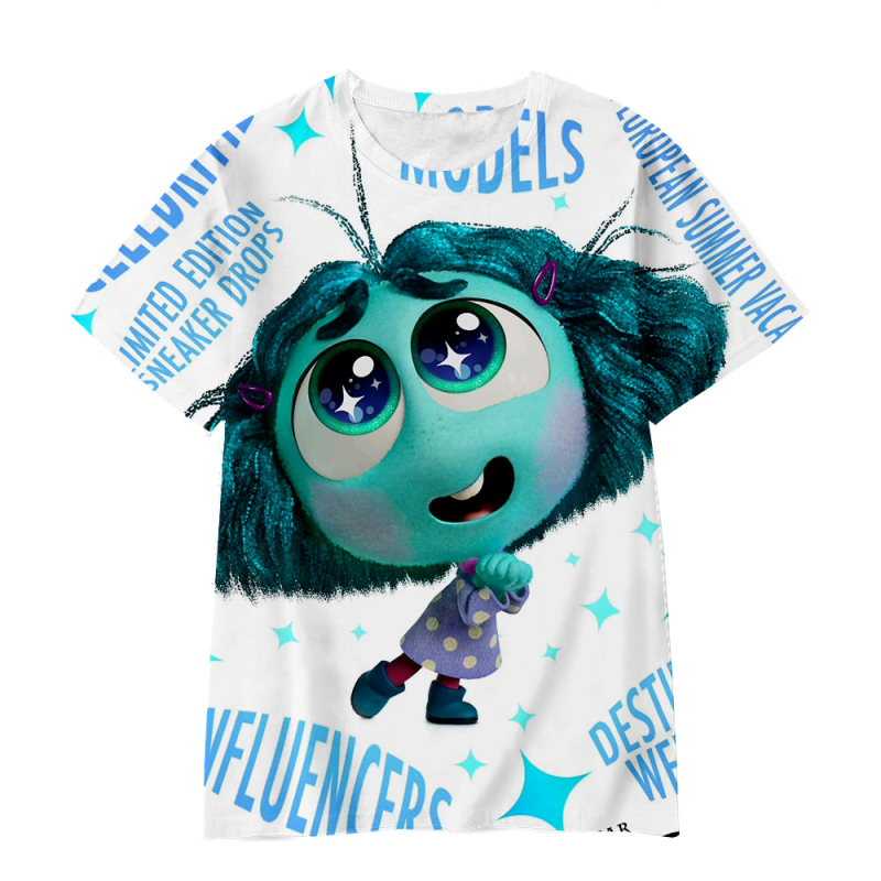 Jauniešu īso piedurkņu prāta slepenā dienesta komandas Inside Out2 sērijas pārdošanai 3D digitālā drukāšana ārpus atpūtas elpojošs