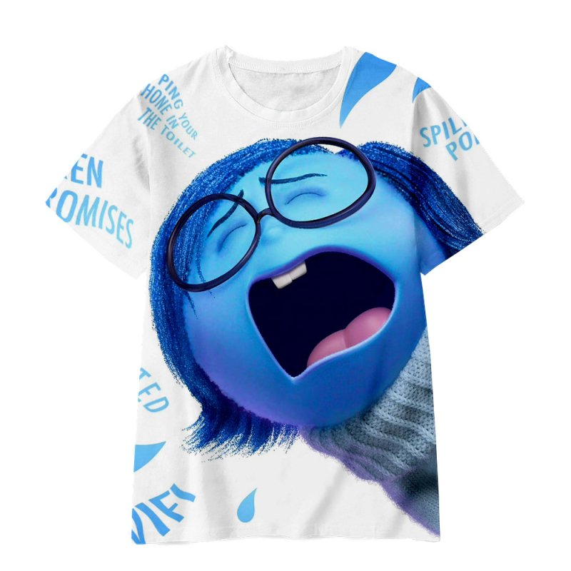 Jauniešu īso piedurkņu prāta slepenā dienesta komandas Inside Out2 sērijas pārdošanai 3D digitālā drukāšana ārpus atpūtas elpojošs