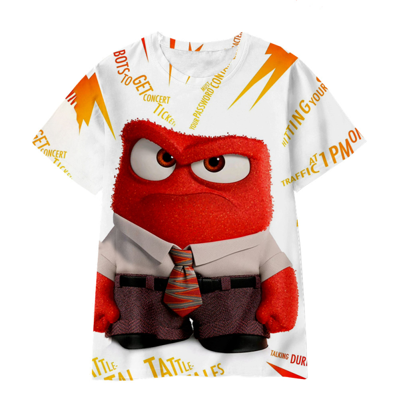 Jauniešu īso piedurkņu prāta slepenā dienesta komandas Inside Out2 sērijas pārdošanai 3D digitālā drukāšana ārpus atpūtas elpojošs