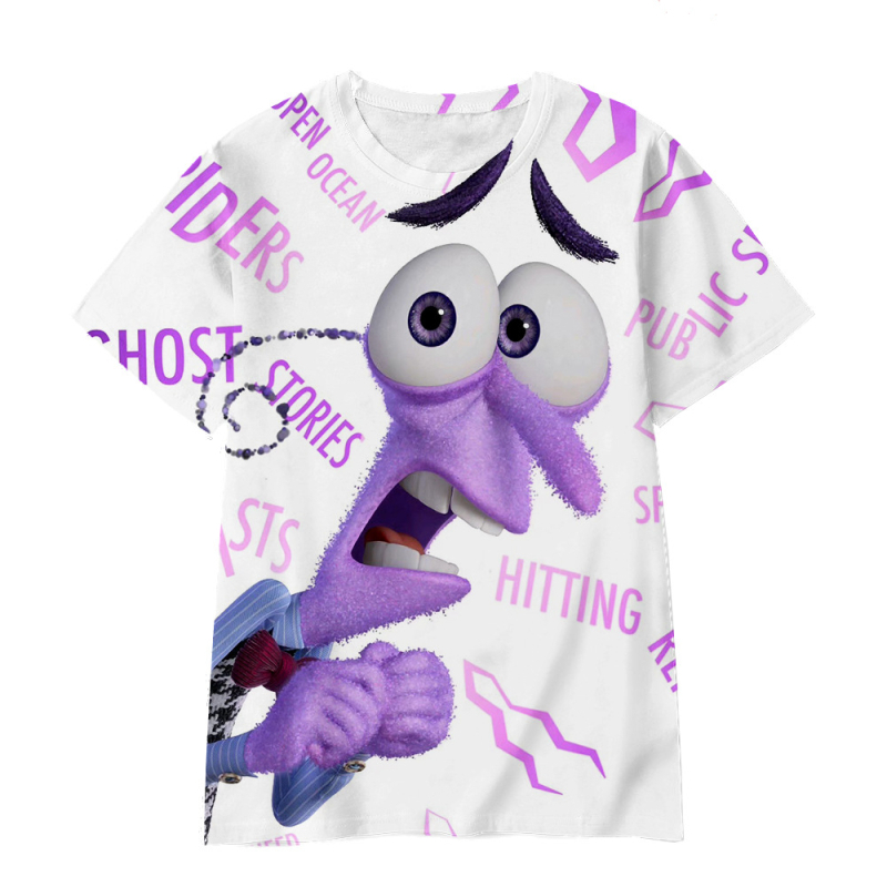 Jauniešu īso piedurkņu prāta slepenā dienesta komandas Inside Out2 sērijas pārdošanai 3D digitālā drukāšana ārpus atpūtas elpojošs