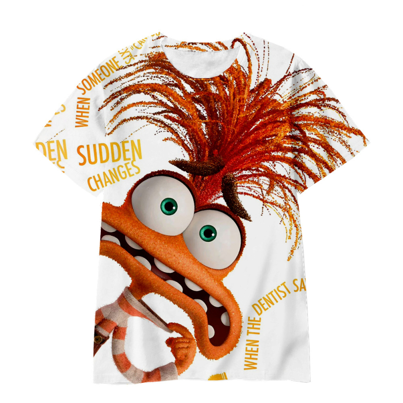 Jauniešu īso piedurkņu prāta slepenā dienesta komandas Inside Out2 sērijas pārdošanai 3D digitālā drukāšana ārpus atpūtas elpojošs