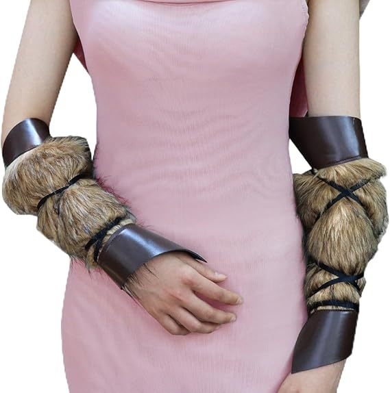 Meeste keskaegsed rõivad, otseülekanne, üle piiri, Amazoni kunstkarusnahast ühe õlaga viikingikarusnahast sall, õlapadja