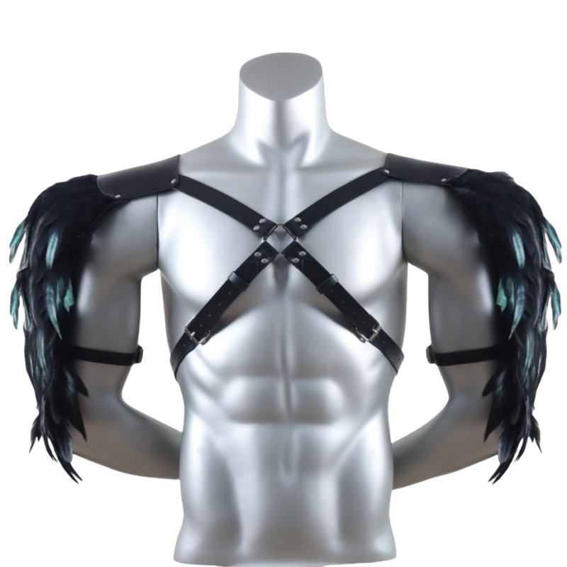 Meeste keskaegsed rõivad, otseülekanne, üle piiri, Amazoni kunstkarusnahast ühe õlaga viikingikarusnahast sall, õlapadja