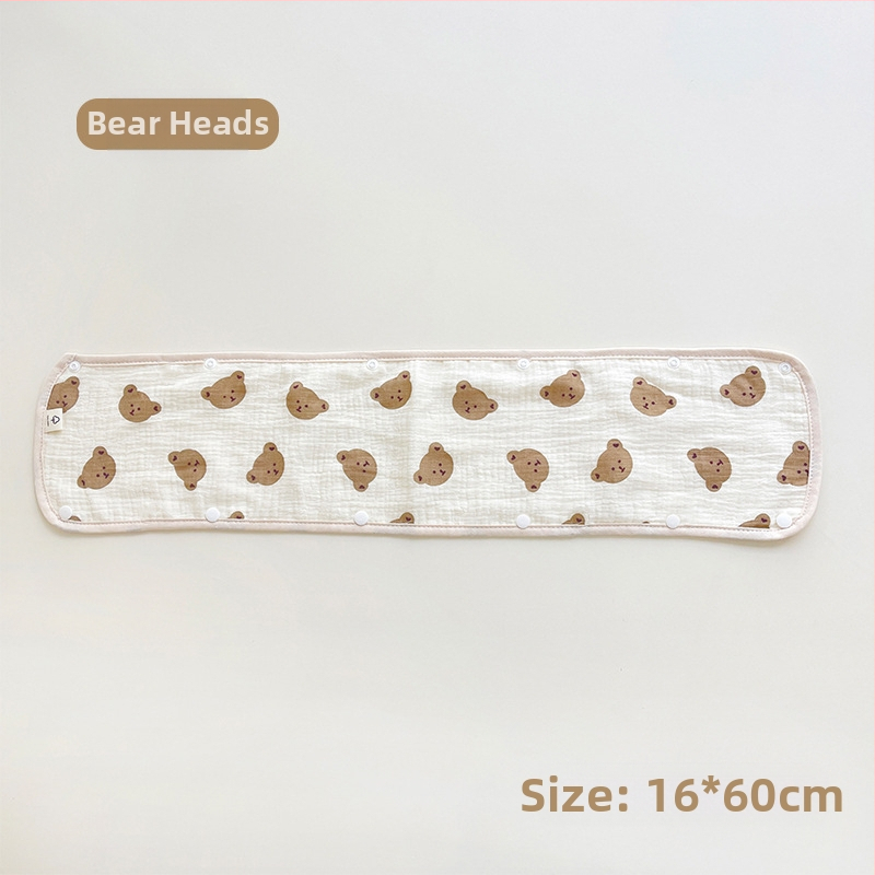 Bērnu ratiņu siekalu dvielis, trīsdaļīgs ratiņu cimds, kokvilnas marles siksna, siekalu dvielis ratiņu pretkodienu plecu spilventiņš