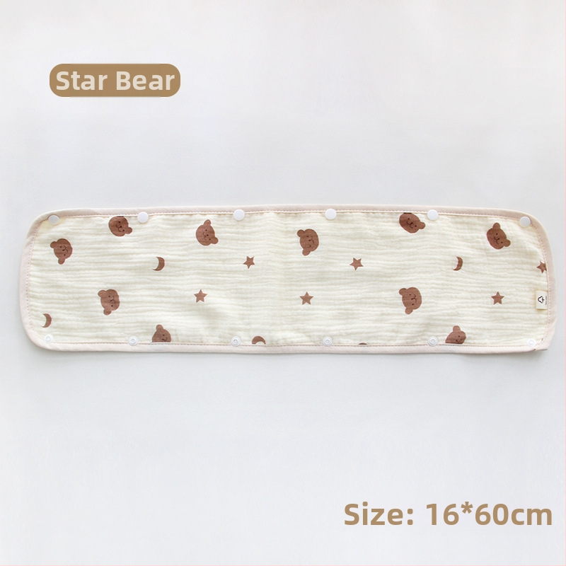 Bērnu ratiņu siekalu dvielis, trīsdaļīgs ratiņu cimds, kokvilnas marles siksna, siekalu dvielis ratiņu pretkodienu plecu spilventiņš