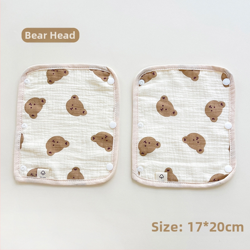 Bērnu ratiņu siekalu dvielis, trīsdaļīgs ratiņu cimds, kokvilnas marles siksna, siekalu dvielis ratiņu pretkodienu plecu spilventiņš