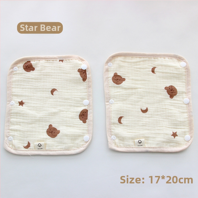 Bērnu ratiņu siekalu dvielis, trīsdaļīgs ratiņu cimds, kokvilnas marles siksna, siekalu dvielis ratiņu pretkodienu plecu spilventiņš