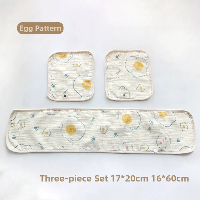 Bērnu ratiņu siekalu dvielis, trīsdaļīgs ratiņu cimds, kokvilnas marles siksna, siekalu dvielis ratiņu pretkodienu plecu spilventiņš