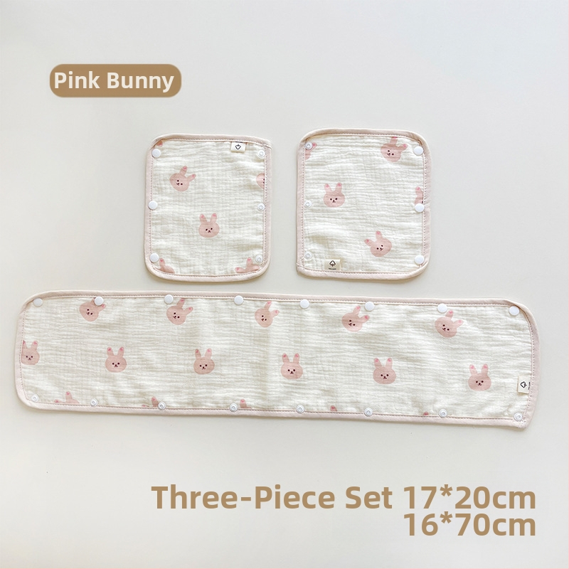 Bērnu ratiņu siekalu dvielis, trīsdaļīgs ratiņu cimds, kokvilnas marles siksna, siekalu dvielis ratiņu pretkodienu plecu spilventiņš