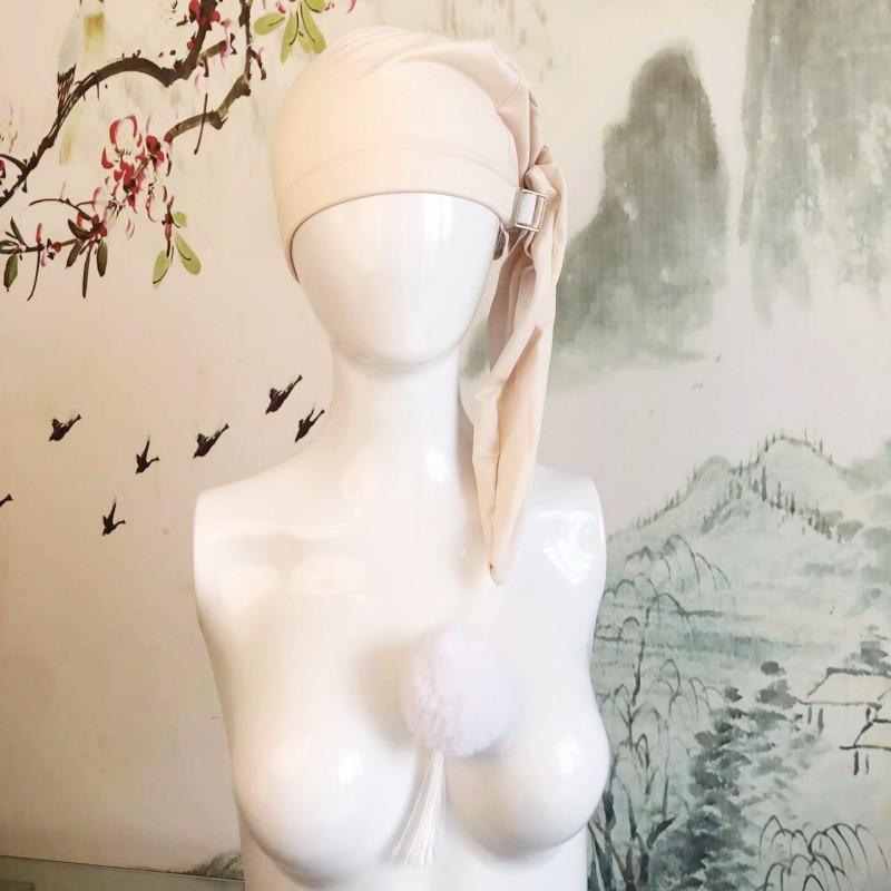 Amazoni uus meeste pikk müts naistele valge karvapalliga öömütsiga, reguleeritava ümbermõõduga mütsi, mida saab kasutada nii lapsevanema kui ka lapse jaoks.