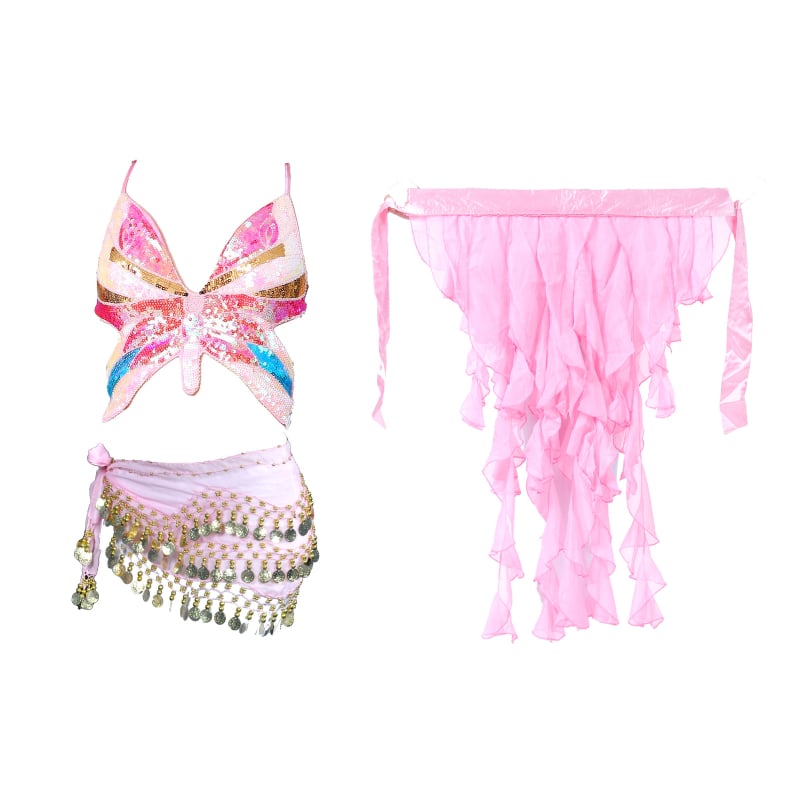 Δημοφιλές Πεταλούδα Κορυφή Έξυπνη Τζαζ Χορός Σκηνή Παράσταση Στολή Kpop Κορίτσι Ομάδα Στολή Καυτή Κορίτσι Glitter Κοστούμι