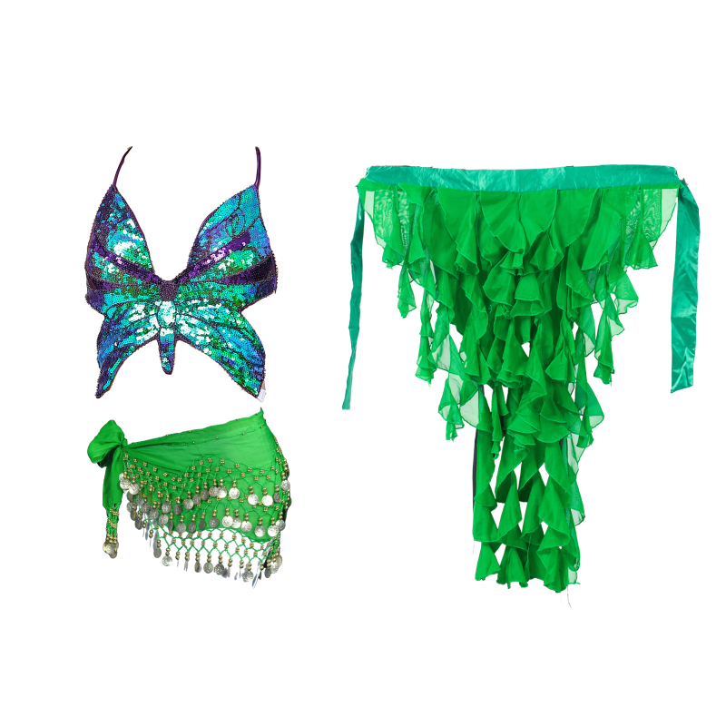 Δημοφιλές Πεταλούδα Κορυφή Έξυπνη Τζαζ Χορός Σκηνή Παράσταση Στολή Kpop Κορίτσι Ομάδα Στολή Καυτή Κορίτσι Glitter Κοστούμι