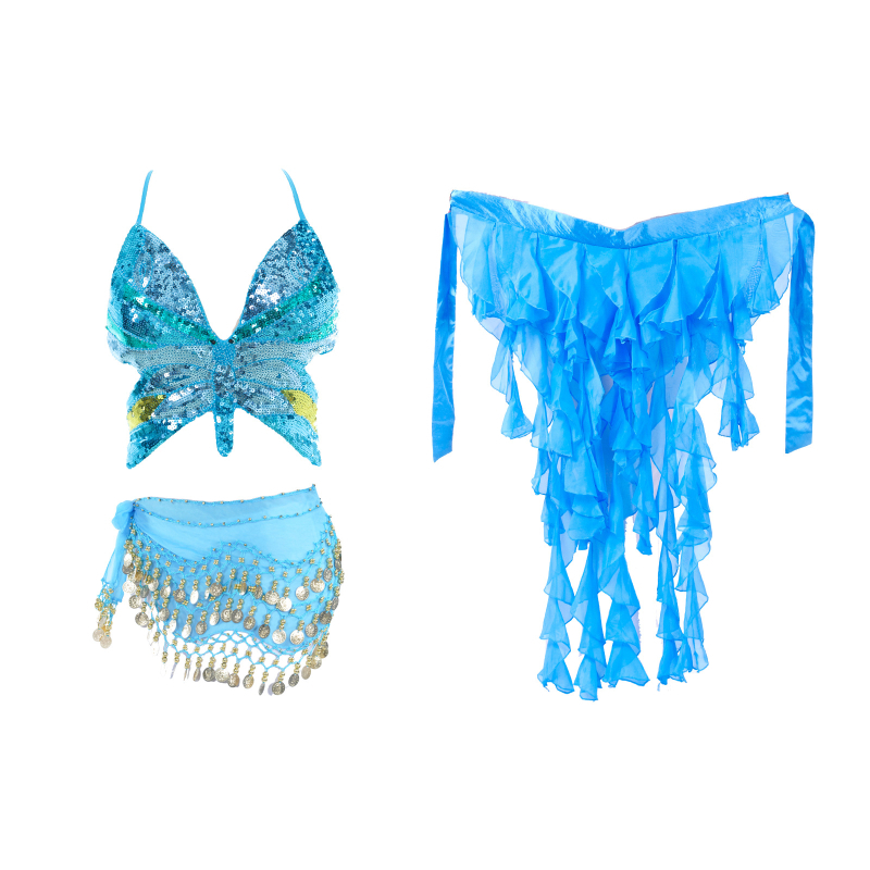Δημοφιλές Πεταλούδα Κορυφή Έξυπνη Τζαζ Χορός Σκηνή Παράσταση Στολή Kpop Κορίτσι Ομάδα Στολή Καυτή Κορίτσι Glitter Κοστούμι