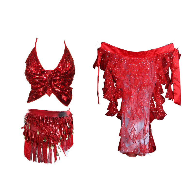 Δημοφιλές Πεταλούδα Κορυφή Έξυπνη Τζαζ Χορός Σκηνή Παράσταση Στολή Kpop Κορίτσι Ομάδα Στολή Καυτή Κορίτσι Glitter Κοστούμι