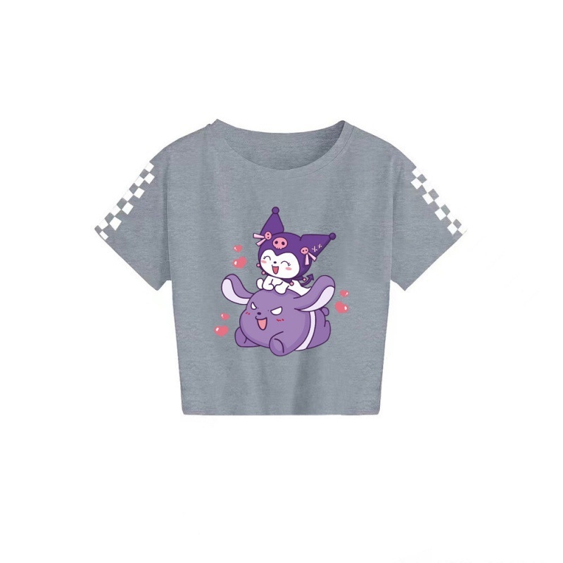 2024 Sanrio keskealiste poiste ja tüdrukute suvine trükitud vabaaja lühikeste varrukatega T-särk 7520