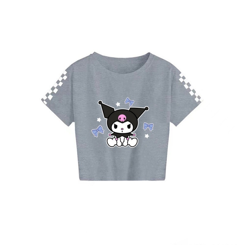 2024 Sanrio keskealiste poiste ja tüdrukute suvine trükitud vabaaja lühikeste varrukatega T-särk 7520