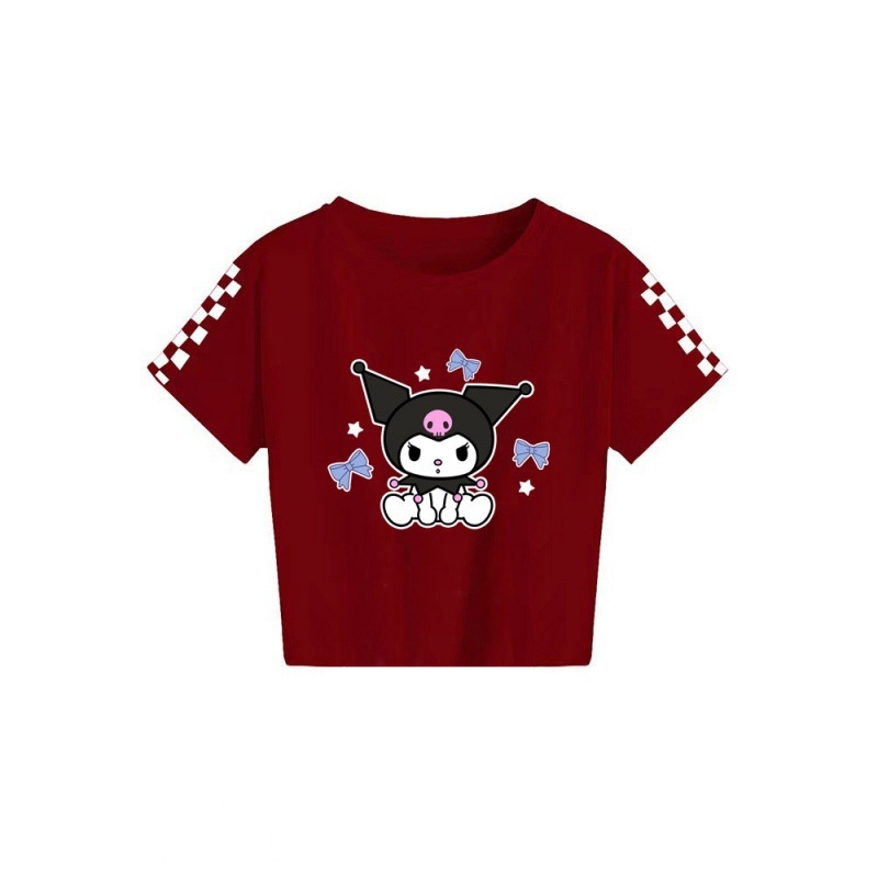 2024 Sanrio keskealiste poiste ja tüdrukute suvine trükitud vabaaja lühikeste varrukatega T-särk 7520