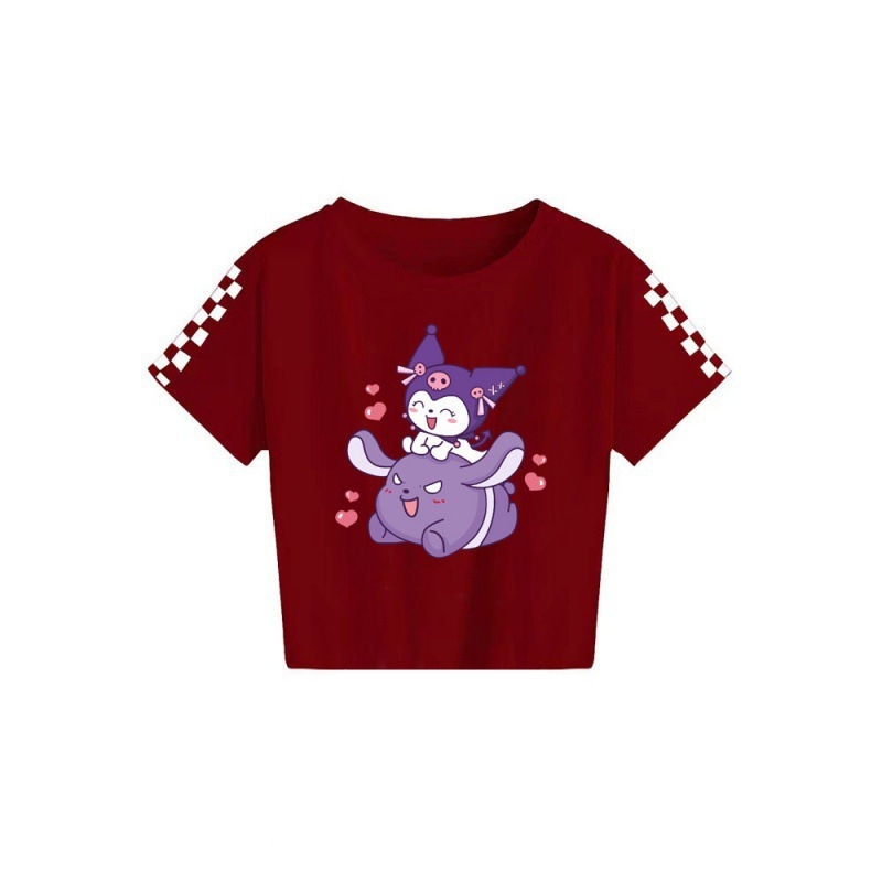 2024 Sanrio keskealiste poiste ja tüdrukute suvine trükitud vabaaja lühikeste varrukatega T-särk 7520