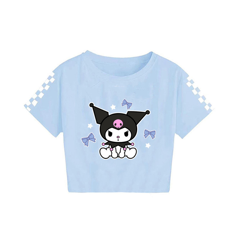 2024 Sanrio keskealiste poiste ja tüdrukute suvine trükitud vabaaja lühikeste varrukatega T-särk 7520