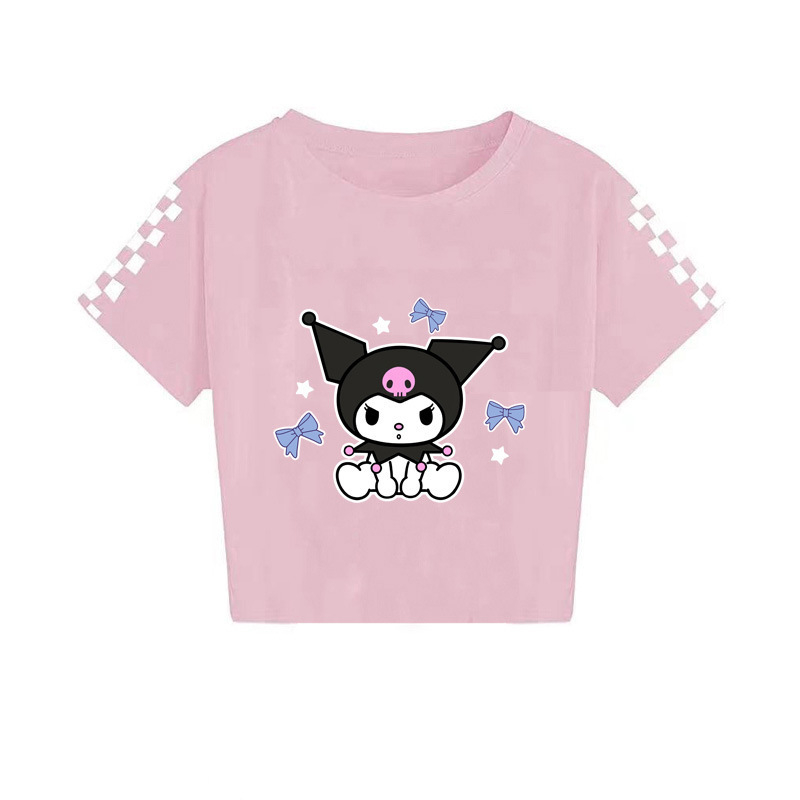 2024 Sanrio keskealiste poiste ja tüdrukute suvine trükitud vabaaja lühikeste varrukatega T-särk 7520