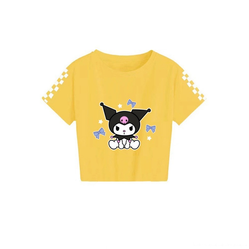 2024 Sanrio keskealiste poiste ja tüdrukute suvine trükitud vabaaja lühikeste varrukatega T-särk 7520