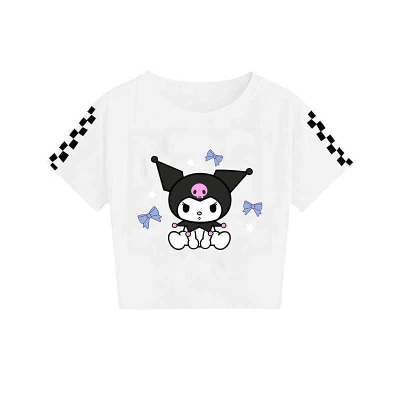 2024 Sanrio keskealiste poiste ja tüdrukute suvine trükitud vabaaja lühikeste varrukatega T-särk 7520