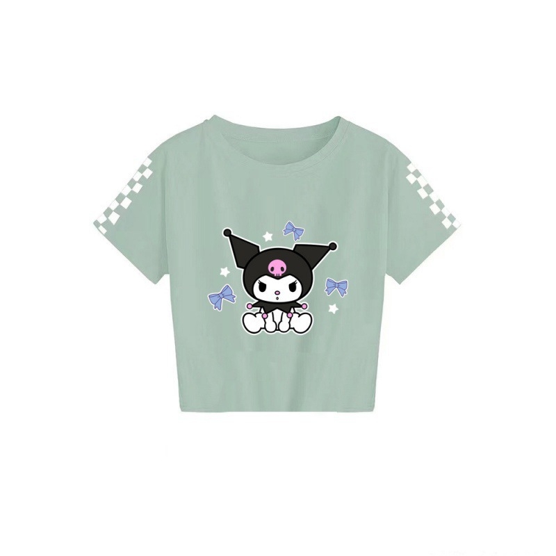 2024 Sanrio keskealiste poiste ja tüdrukute suvine trükitud vabaaja lühikeste varrukatega T-särk 7520