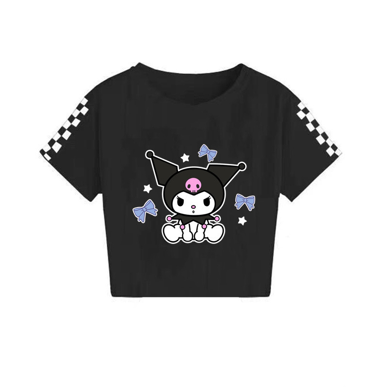 2024 Sanrio keskealiste poiste ja tüdrukute suvine trükitud vabaaja lühikeste varrukatega T-särk 7520