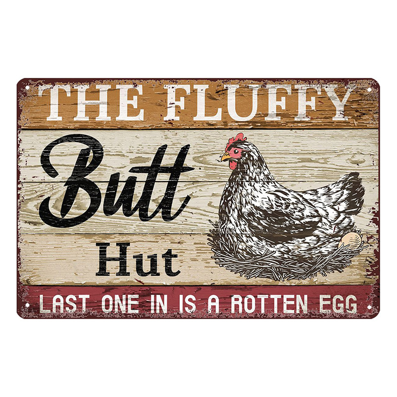 Трансграничен горещо продаван интересен знак за петел, ретро селска къща, петел, американски железен художник, домашен плакат, декорация на ресторант, живопис