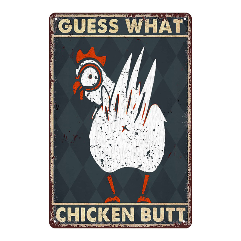 Трансграничен горещо продаван интересен знак за петел, ретро селска къща, петел, американски железен художник, домашен плакат, декорация на ресторант, живопис