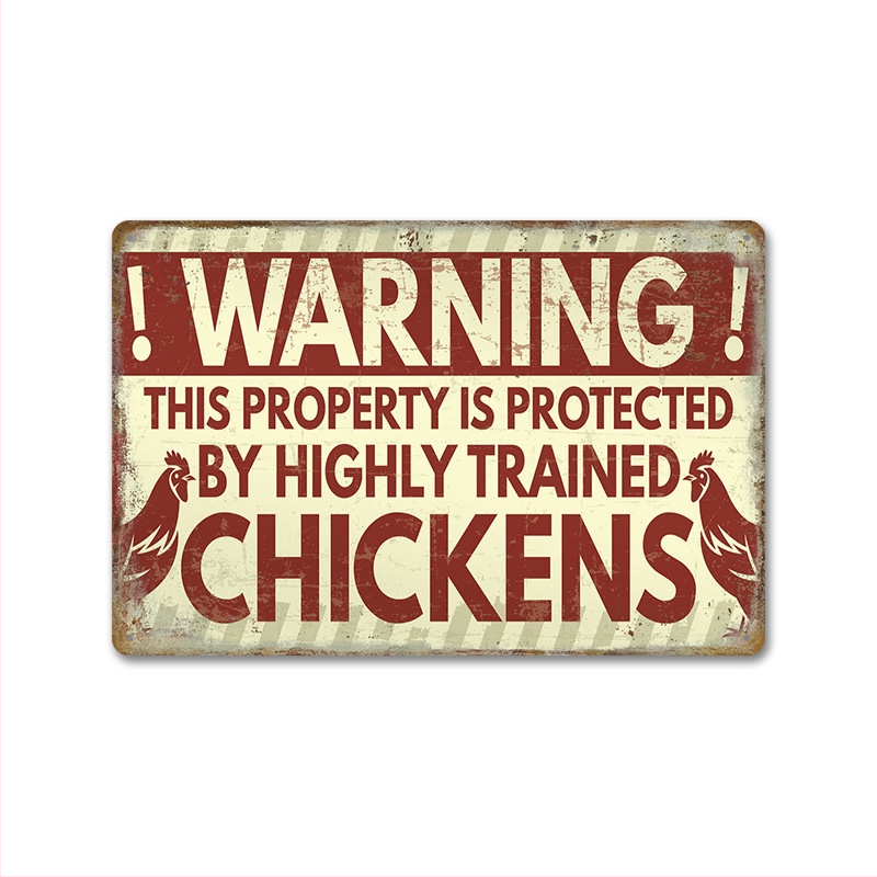 Трансграничен горещо продаван интересен знак за петел, ретро селска къща, петел, американски железен художник, домашен плакат, декорация на ресторант, живопис