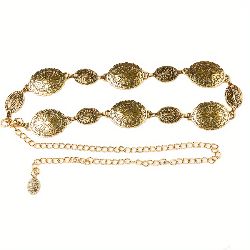 Modes retro metāla vidukļa ķēde sievietēm, augstas klases dekoratīvs aksesuārs svārkiem, daudzpusīga tauriņa vidukļa virve, etniskā stila Eiropas un Amerikas josta