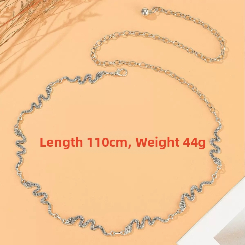 Modes retro metāla vidukļa ķēde sievietēm, augstas klases dekoratīvs aksesuārs svārkiem, daudzpusīga tauriņa vidukļa virve, etniskā stila Eiropas un Amerikas josta