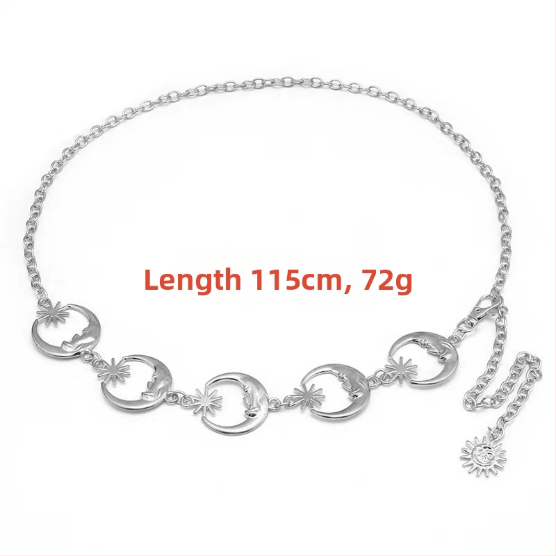 Μοντέρνα ρετρό μεταλλική αλυσίδα μέσης για γυναίκες, διακοσμητικό αξεσουάρ υψηλής ποιότητας για φούστες, ευέλικτο σχοινί μέσης πεταλούδας, ζώνη ευρωπαϊκής και αμερικανικής καταγωγής σε εθνικό στιλ