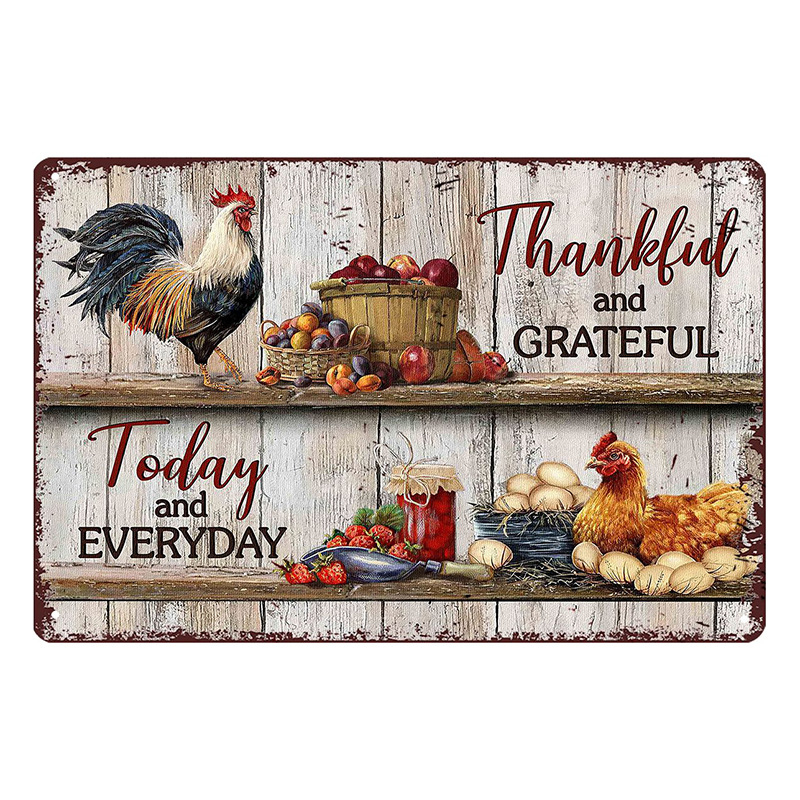 Трансграничен горещо продаван интересен знак за петел, ретро селска къща, петел, американски железен художник, домашен плакат, декорация на ресторант, живопис