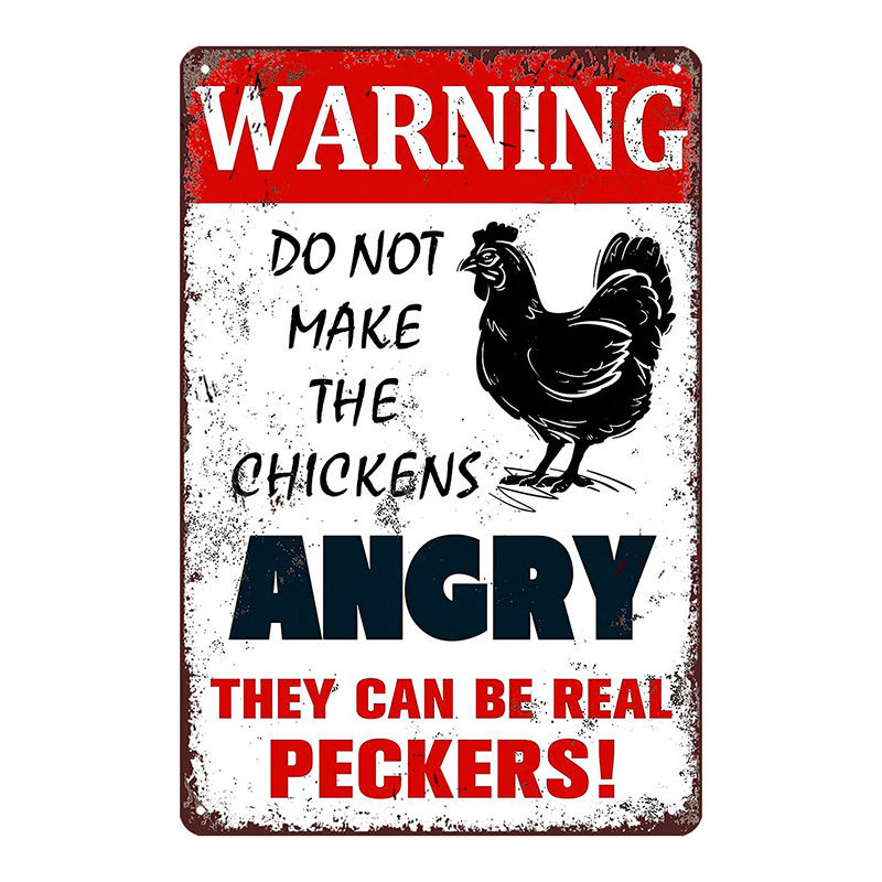 Трансграничен горещо продаван интересен знак за петел, ретро селска къща, петел, американски железен художник, домашен плакат, декорация на ресторант, живопис
