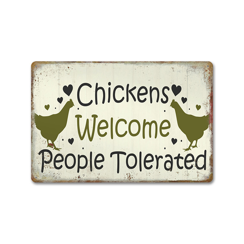 Трансграничен горещо продаван интересен знак за петел, ретро селска къща, петел, американски железен художник, домашен плакат, декорация на ресторант, живопис