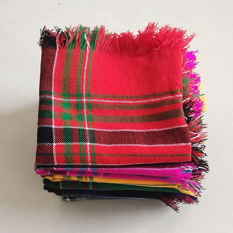 Ketverto galvos apdangalas moterims vidutinio ir pagyvenusio amžiaus Baotou keturių metų laikų megztas kvadratinis šalikas kaimo senamadiškas kibernetinis raudonas spektaklis šiltas močiutės šalikas