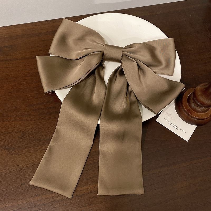 Masni hajtű új fekete szövet fejdísz rugós csat francia luxus fejcsat ékszer hajcsat