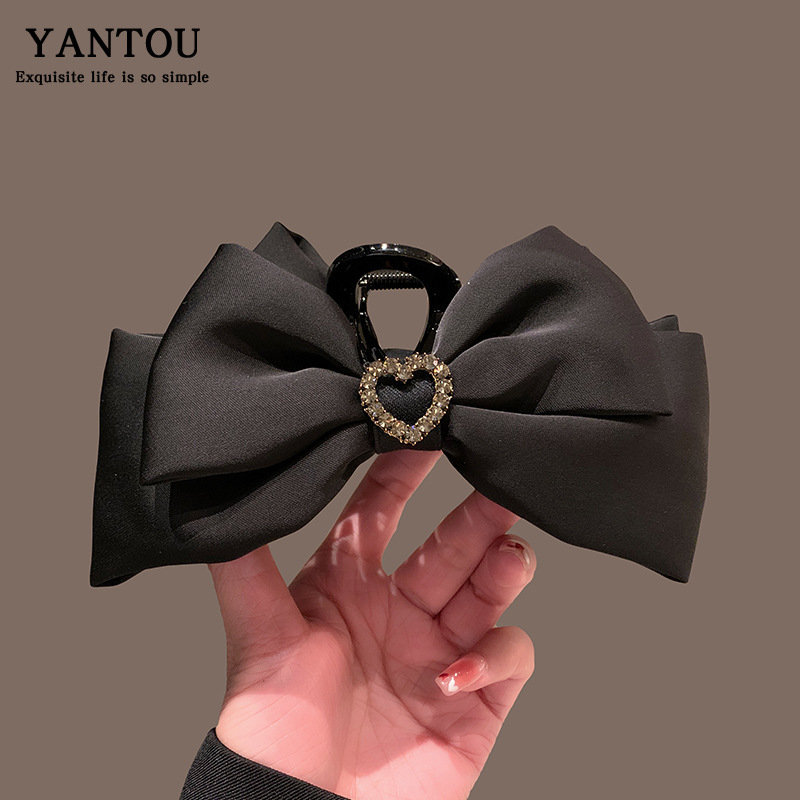 Kaspino formos plaukų segtukas, naujas juodas audinio galvos apdangalas, spyruoklinis segtukas, prancūziškas, aukštos klasės galvos segtukas, papuošalų segtukas, plaukų segtukas