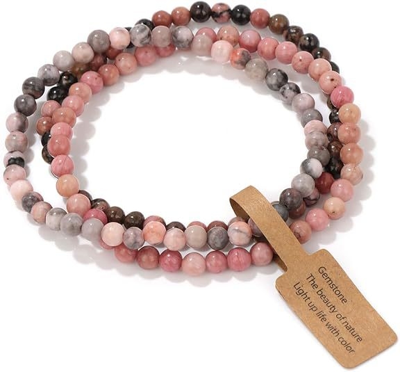 Užsienio prekyba, tarpvalstybinės Europos ir Amerikos natūralaus akmens viduramžių apyrankės, nišinės retro egzotiškos nacionalinio stiliaus apyrankės, elastinės apyrankės, 3 dalių rinkinys